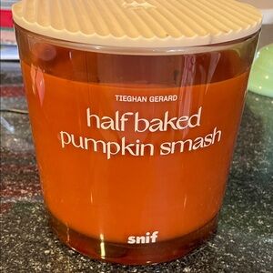 Half Baked Pumpkin Smash Candle - Orange